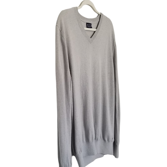 Columbia Womans PFG Lightweight Gray Pullover V-neck Long Sleeve Size Medium. - Picture 2 of 7